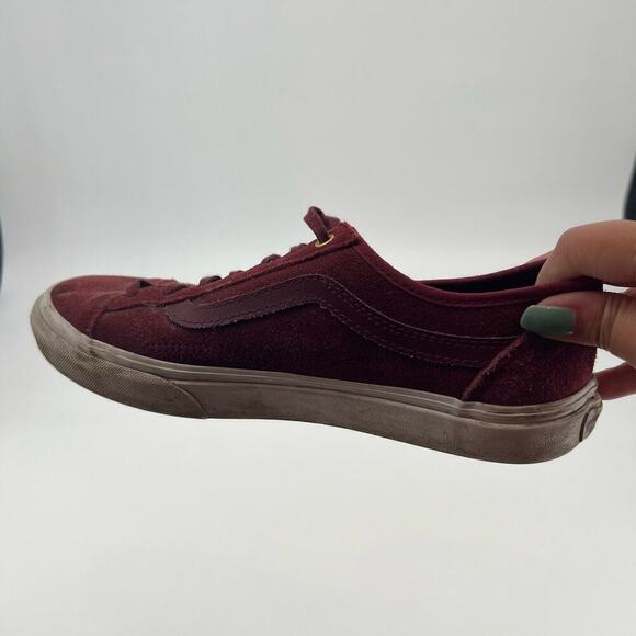 Vans Old Skool Suede Maroon Low Top Skate Shoes Sneakers Lace Up Women 8 Men 6.5 - Picture 6 of 8